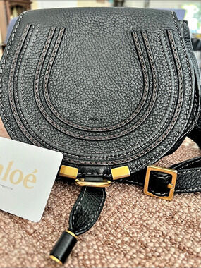 Chloé Marcie Black Leather Crossbody Like New